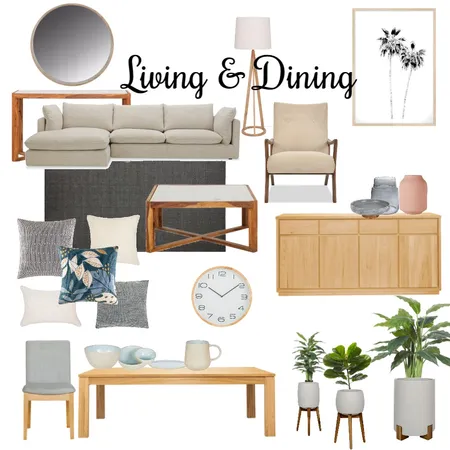 Living and Dining Interior Design Mood Board by Di Taylor Interiors on Style Sourcebook