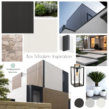 Box Modern Inspiration Interior Design Mood Board by Amalgamated Interiors on Style Sourcebook