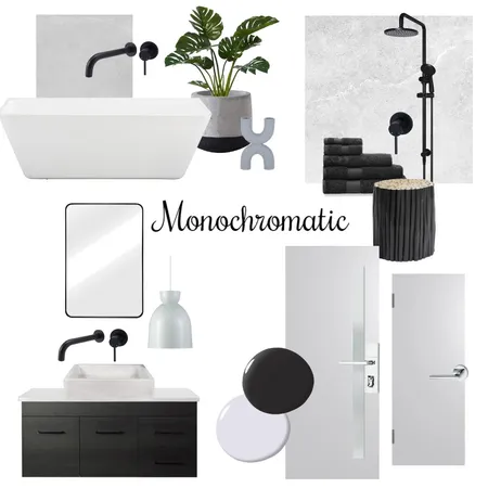 Monochromatic Interior Design Mood Board by Millie23 on Style Sourcebook