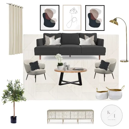 Living Room Interior Design Mood Board by Kesaa Interiors on Style Sourcebook