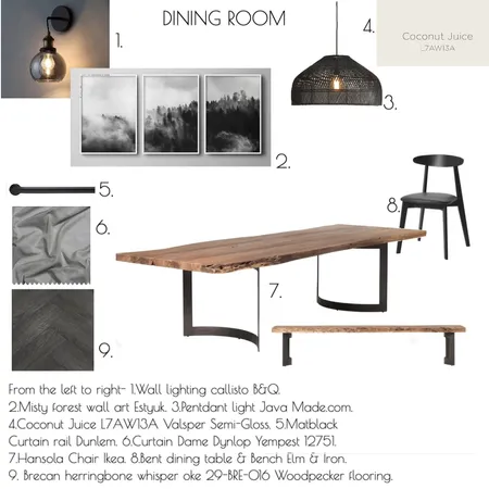 Dining Room Interior Design Mood Board by Charlies on Style Sourcebook