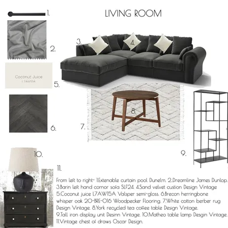 Living Area Interior Design Mood Board by Charlies on Style Sourcebook