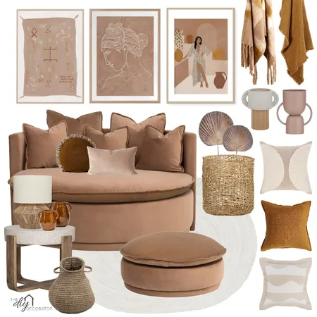 Earthy tones Interior Design Mood Board by Thediydecorator on Style Sourcebook