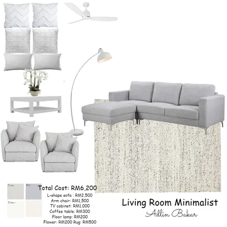 DB Minimalist Living Room 1 Interior Design Mood Board by Adlin Bakar on Style Sourcebook