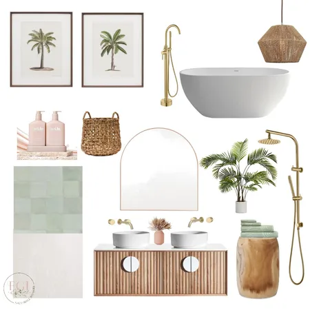 Fresh Green Bathroom Interior Design Mood Board by Eliza Grace Interiors on Style Sourcebook