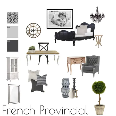 French Provincial Interior Design Mood Board by Designlust on Style Sourcebook