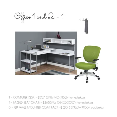 Office 1&2 1 Interior Design Mood Board by Andrea Design on Style Sourcebook
