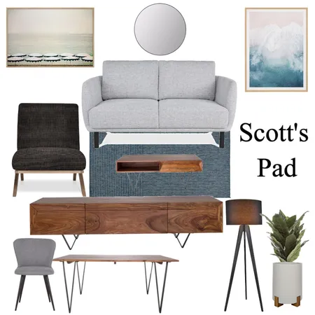 Bachelor Pad Interior Design Mood Board by Di Taylor Interiors on Style Sourcebook