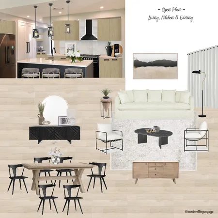 Open Plan - Living, Kitchen & Dining 2 Interior Design Mood Board by Casa Macadamia on Style Sourcebook