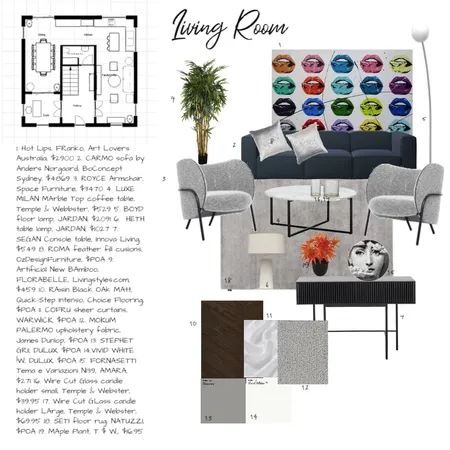 Living room Interior Design Mood Board by Anna Eykhorn on Style Sourcebook