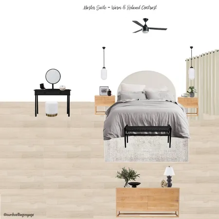 Master Suite - Warm & Relaxed Contrast Interior Design Mood Board by Casa Macadamia on Style Sourcebook