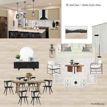 The Great Room - Modern Rustic Charm Interior Design Mood Board by Casa Macadamia on Style Sourcebook