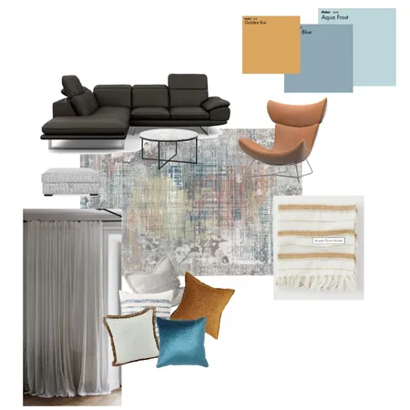 BlueWallGreaySofa Interior Design Mood Board by Maya29 on Style Sourcebook