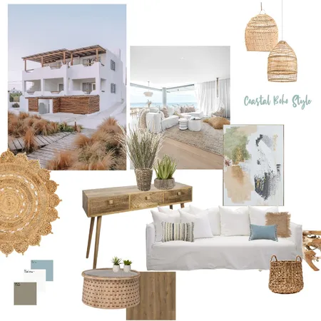 Coastal Boho Chic Interior Design Mood Board by KristinaWolff on Style Sourcebook