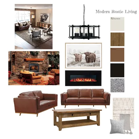 Modern Rustic Living Interior Design Mood Board by Andrew Grieveson on Style Sourcebook