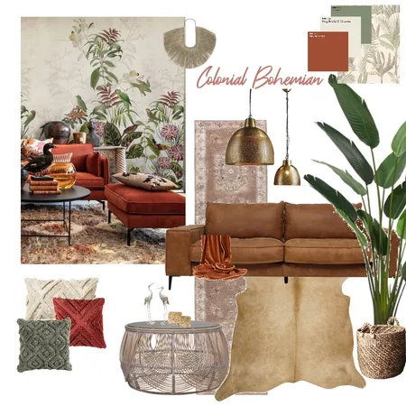 Colonial Bohemian Interior Design Mood Board by KristinaWolff on Style Sourcebook