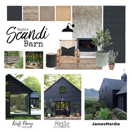 Rustic Scandi Barn Facade Interior Design Mood Board by Kristy Harvey Interiors on Style Sourcebook