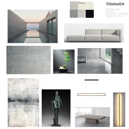 Minimalist Moodboard - Module 3 Interior Design Mood Board by Giannella on Style Sourcebook