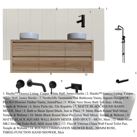 Pettis Bathroom Interior Design Mood Board by Catherine Hotton on Style Sourcebook