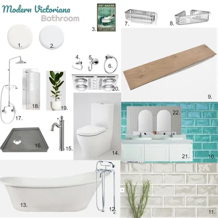Modern Vicoriana Bathroom Interior Design Mood Board by Seal Interiors on Style Sourcebook