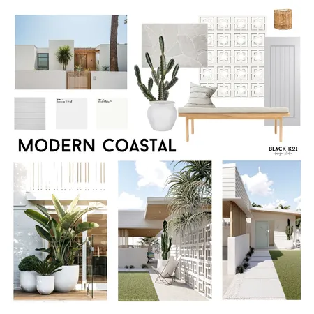 Modern Coastal Facade One Interior Design Mood Board by Black Koi Design Studio on Style Sourcebook