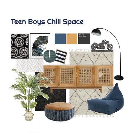 Teen Boy Chill Space Interior Design Mood Board by Georgie Ashworth on Style Sourcebook