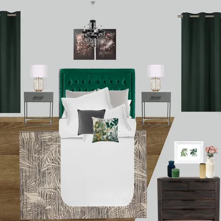 B13 - BEDROOM - TRANSITIONAL - GREEN Interior Design Mood Board by Taryn on Style Sourcebook