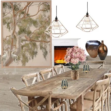 Rustic style ,dining room Interior Design Mood Board by mbejan81@gmail.com on Style Sourcebook