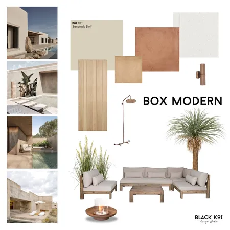 Box Modern Facade Interior Design Mood Board by Black Koi Design Studio on Style Sourcebook