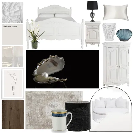Rivka's Pearl Bedroom Mood Board Interior Design Mood Board by brendaesh on Style Sourcebook