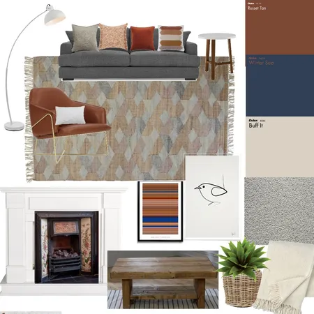 Living Room Earthy Interior Design Mood Board by emma_kate on Style Sourcebook