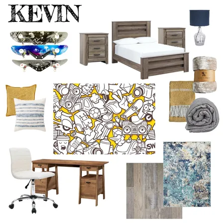 KEVIN'S ROOM Interior Design Mood Board by Mary Helen Uplifting Designs on Style Sourcebook