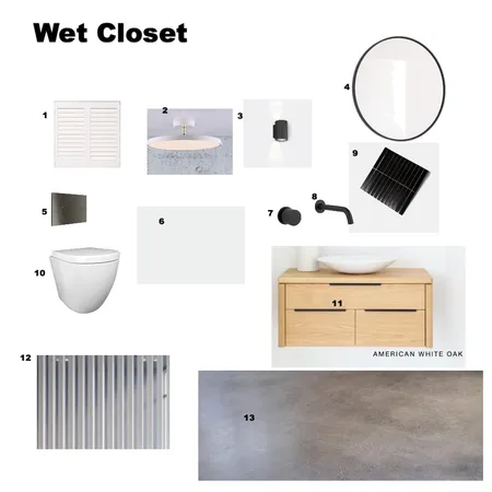 wet closet Interior Design Mood Board by Brooke Kafer on Style Sourcebook