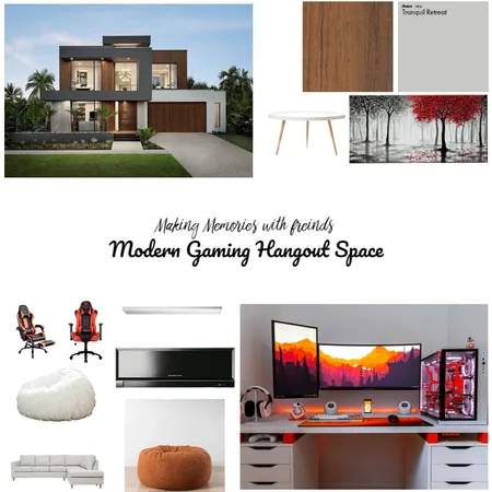 Modern gaming mood board Interior Design Mood Board by Matuz on Style Sourcebook