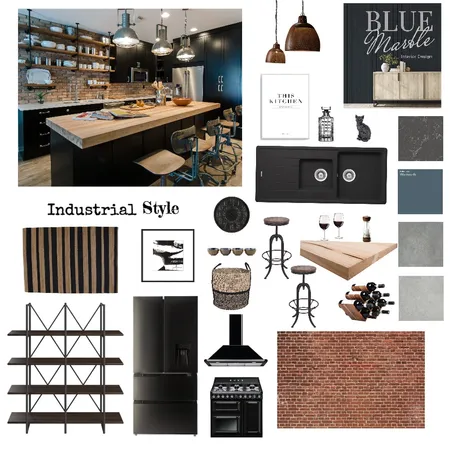 Industrial Interior Design Mood Board by Blue Marble Interiors on Style Sourcebook