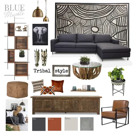 Tribal style Interior Design Mood Board by Blue Marble Interiors on Style Sourcebook