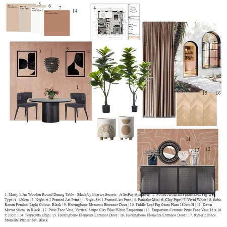 DiningRoom7 Interior Design Mood Board by pkadian on Style Sourcebook