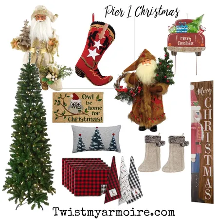 Pier 1 Christmas Interior Design Mood Board by Twist My Armoire on Style Sourcebook
