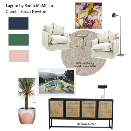 Sarah Newton - Entrance Sitting + Hallway Interior Design Mood Board by Lagom by Sarah McMillan on Style Sourcebook