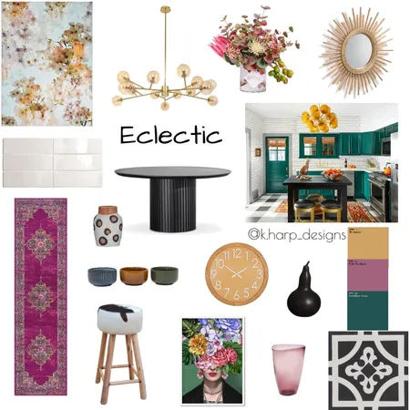 Eclectic Interior Design Mood Board by kaitharper on Style Sourcebook