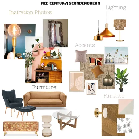 Mid cen Interior Design Mood Board by Chandoiron on Style Sourcebook
