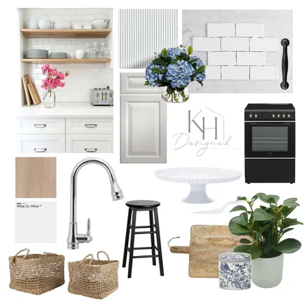 Hamptons kitchen makeover Interior Design Mood Board by KH Designed on Style Sourcebook