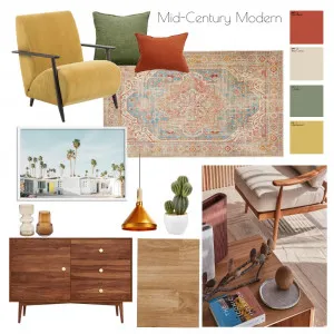 Mid-Century Modern Interior Design Mood Board by Megan Woodgate Interiors on Style Sourcebook