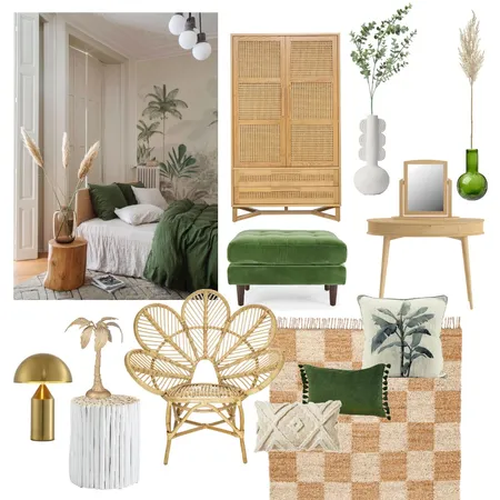 Calm & Natural Bedroom Interior Design Mood Board by Studio Cloche on Style Sourcebook