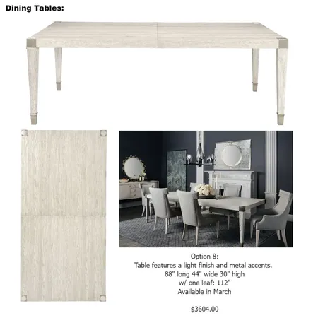 Katy's dining tables 8 Interior Design Mood Board by Intelligent Designs on Style Sourcebook