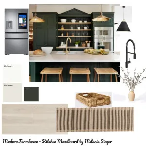 Modern Farmhouse Kitchen Interior Design Mood Board by melaniehsinger on Style Sourcebook