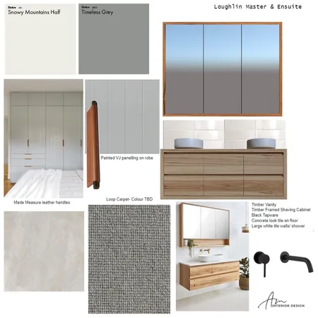 LOUGHLIN MASTER/ENSUITE Interior Design Mood Board by AM Interior Design on Style Sourcebook