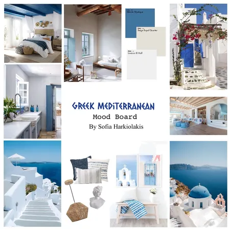 Greek Mediterranean Mood Board Interior Design Mood Board by Sofia H on Style Sourcebook