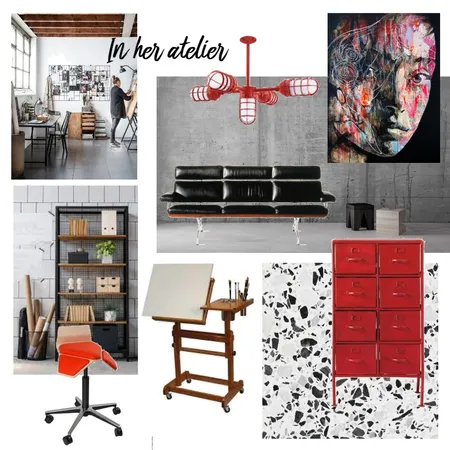 In her atelier Interior Design Mood Board by Aikalajka on Style Sourcebook