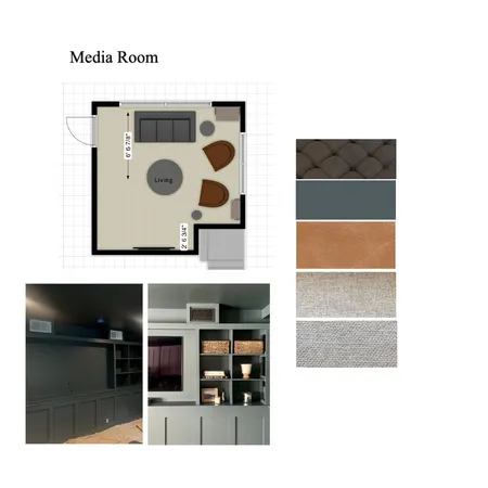 Media Room Mood Board Interior Design Mood Board by morganovens on Style Sourcebook
